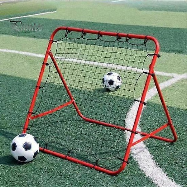 Fodbold Rebounder Net med 20 Elastiske Reb Kickback Fodbold Træningsnet Mål Rebounder Net Træningshjælp til Begyndere