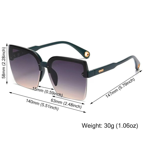 Oversized solbriller C4 C4 C4 C4