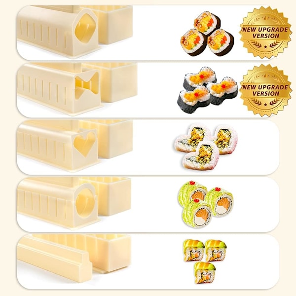 Päivitetty Sushi-setti Deluxe Edition, täydellinen sushi-setti 10 osaa P