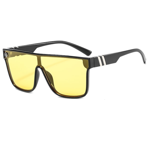 UV400 Solbriller til Mænd Kvinder Stilfulde Unisex Solbeskyttelsesbriller Kørebriller Wrap Around Anti-Glare Briller H