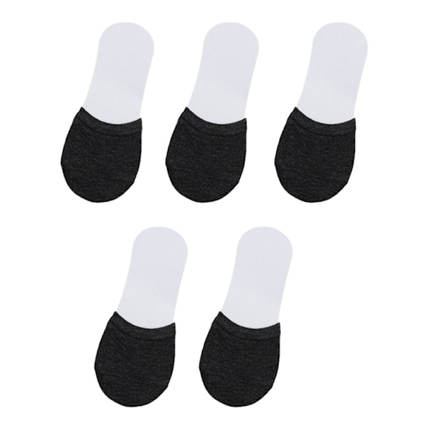 5 par framfotsstrumpor Halvfotskydd SVART black