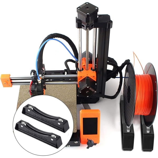 Filamentspolehållare 3D-skrivare Filamenthållare 3D-utskriftsmaterial Tillbehör för Pla Abs Nylon Trä TPU Annat 3D-utskriftsmaterial Svart