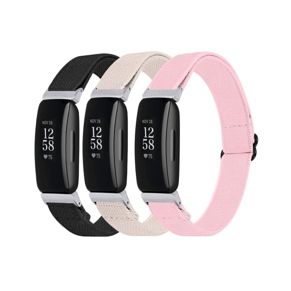 Joustavat rannekkeet Fitbit Inspire 2:lle - 3 kpl venyviä rannekkeita