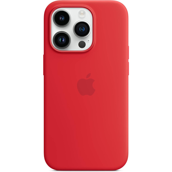 Apple - Rött silikonskal för iPhone 14 Pro{yh}
