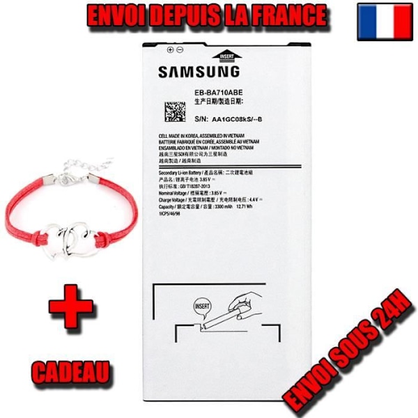 ORIGINAL BATTERI BATTERI SAMSUNG GALAXY EB-BA710ABE A7 2016 SM-A710 SERIE 3300mAh