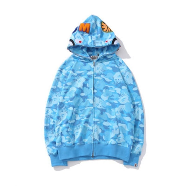 Shark Ape Bape Hoodie Camo Print Polyester Genser Casual Løs Glidelås Genser Jakke For Menn Kvinner Raoliang stil 13 style 13 M