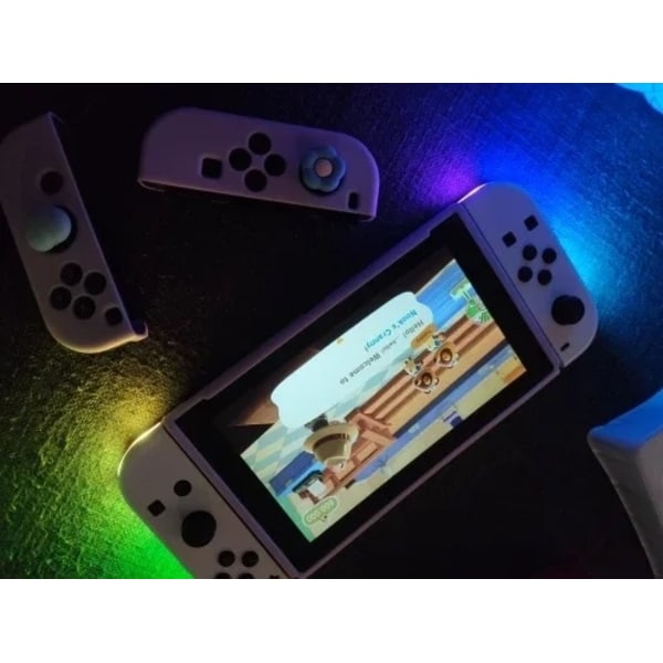 Controller LED kompatibel med JoyCon Nintendo Switch Grå Grey GREY