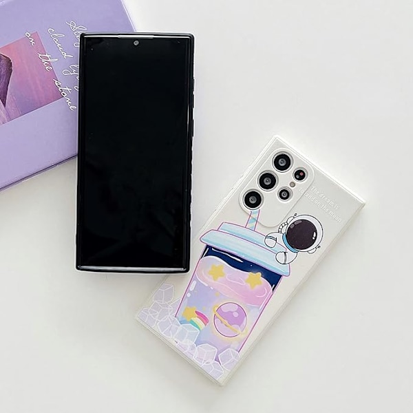 Yhteensopiva Samsung Galaxy S21 Ultra Astronaut -kuori Naisille