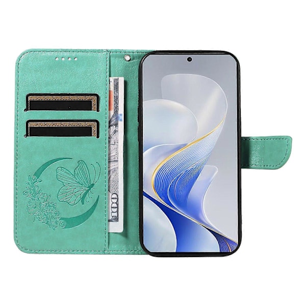 Pung Etui til vivo S19 5G/V40 5G Stødsikkert Flip Floral Sommerfugl Læder Telefon Etui Stil E Style E Multicolor