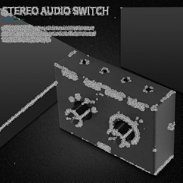 Port Audio-svitsj, 3,5 mm lyd-svitsj, stereo Aux lydvelger, 4 innganger 1 utgang/1 inngang 4 utgang