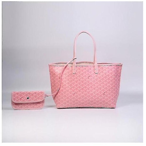 Dogtooth Bag Stor Kapacitet Tote Bag Mamma Väska Tote Bag Present-yky-Perfet pink