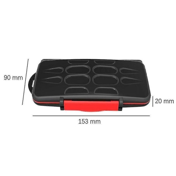 IC-spor for minnekort, vanntett, multifunksjonell oppbevaringsboks for SD-kort