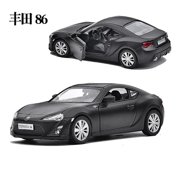 1:36 Toyota GT86 Modellbil i Metall, Legering, Diecast, Gave, Leke, Samleobjekt, Ornament, Display F45