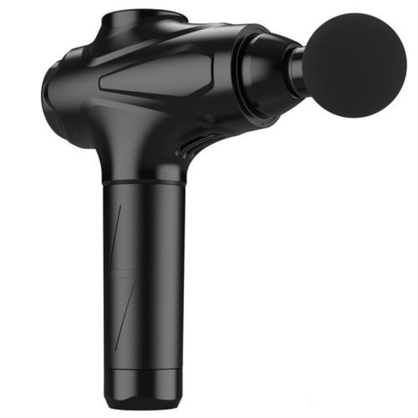 Tehokas hierontapistooli 30 ohjelmalla, vahvalla akulla ja LCD-näytöllä Black Black