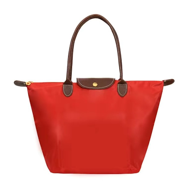 Nya Longchamp Le Pliage väskor för kvinnor ZX Big Red Big Red Big red M