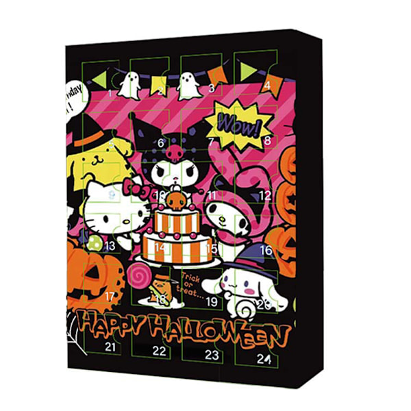 2024 Halloween-laskuja kalenteri Sanrio Cartoon Anime -hahmot 24 kokoelma hahmo lelu nukke tytöt sokeat laatikot lahja