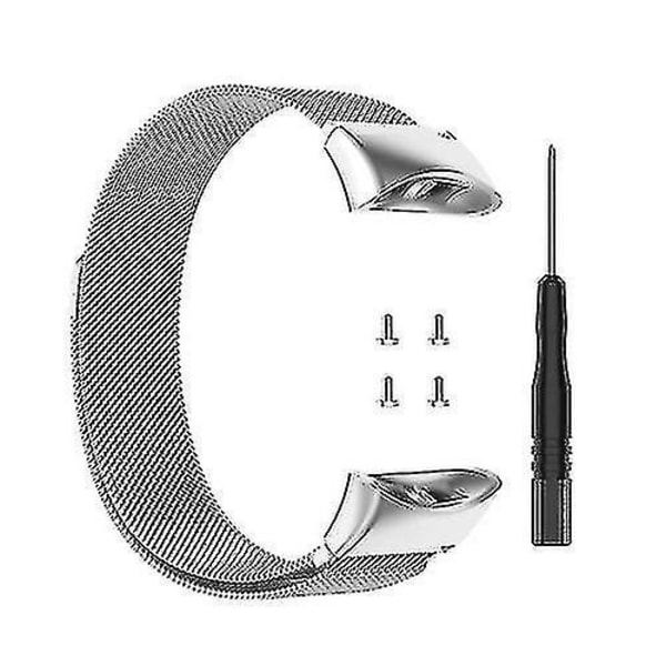 Milanese-stil erstatningsrem for Garmin Forerunner 45 / 45s / Swim 2 Silver