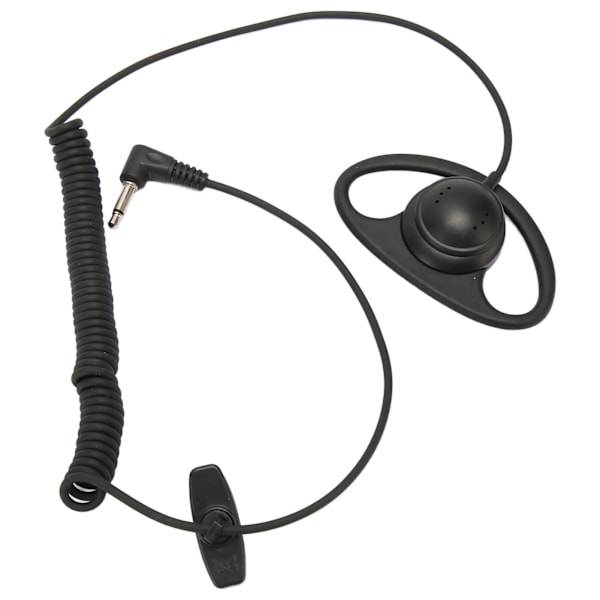 D-formet enkeloppsett 3,5 mm D-formet ørekrok med spiraldesign for mobiltelefoner MP3 MP4