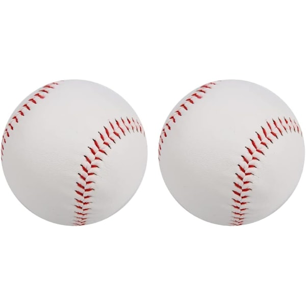 Professional Baseball, PVC Hand Stitched Soft Foam Baseball For Adults Youth Training Professional Baseball Game (2 Pieces)