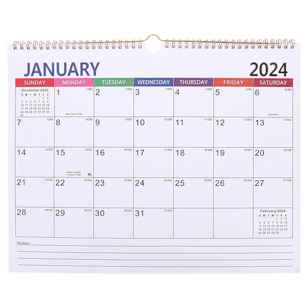 Praktisk Spiral Kalender Väggkalender För Kontor Hushåll Schemaläggningskalender