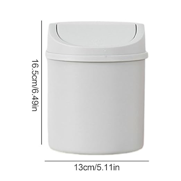 Liten Soptunna | Kreativa Mini Soptunnor med Lock, Soptunna för Köket, Sovrummet, Hemmet, Sminkbordet, Bilens Inredning Odavom