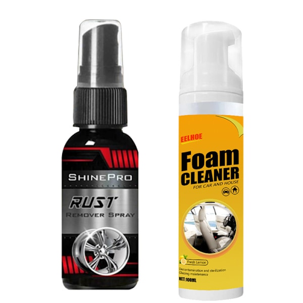 Super Dekontaminerings- og Rustrensningssæt Rensemiddel og Rustfjernelsesspray Biltilbehør Rust Removal Spray