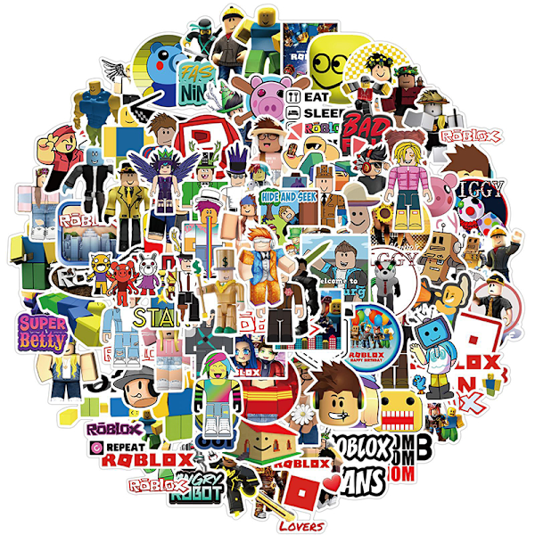 100 stk./sæt Roblox Spil Anime Figur Bagage Kop Notebook Vandp
