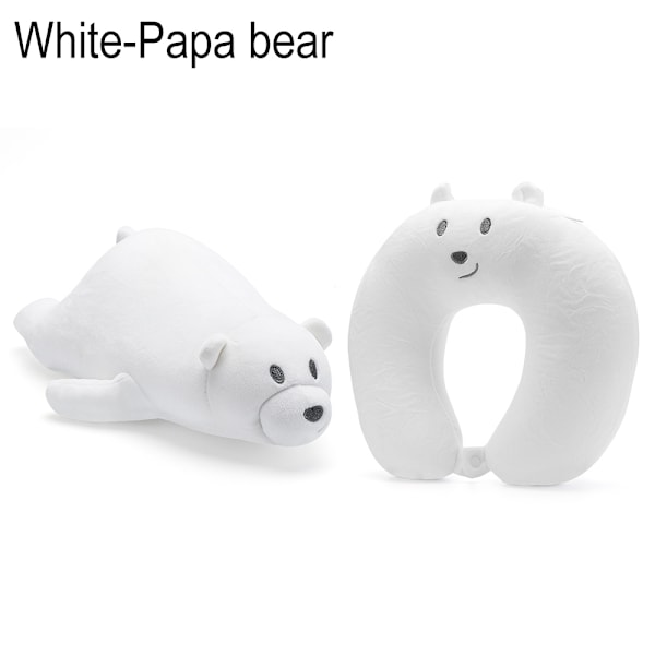 Fluffy pillows U-shaped travel pillow WHITE PAPA BEAR