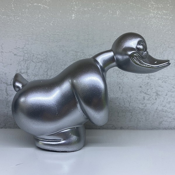 Sint Ducky Bilhettepynt Bil Dekorasjon Front Dekorasjon Silver