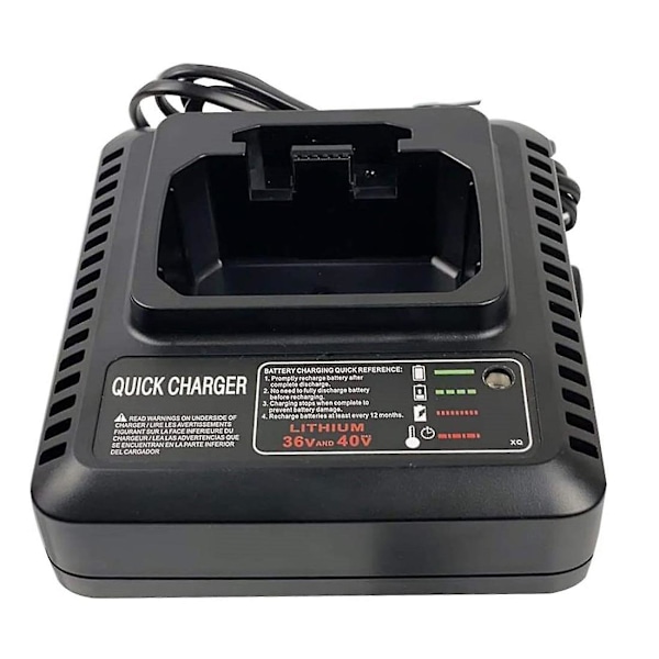 LCS36 LCS40 Batterioplader til Black og Decker 36V 40V Max Lithium Batteri LBXR36 LBX36 LBXR2036