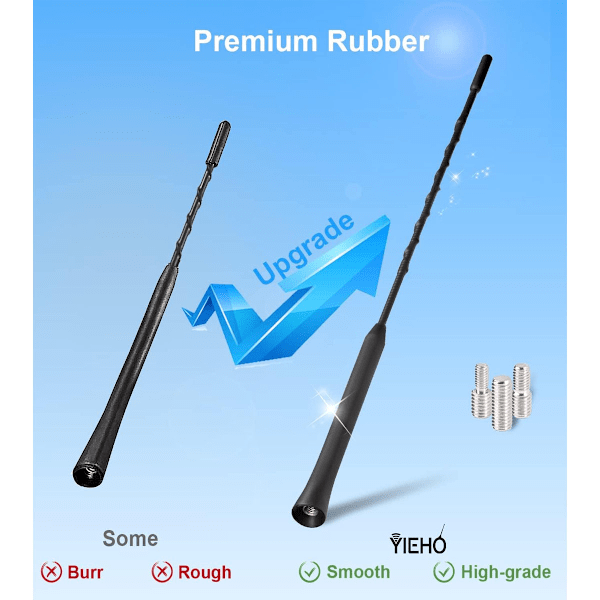 YIEHO® bilantenne - universal bilantenne for alle modeller - bilradioantenne takantenne bil med høykvalitets DAB FM-mottak - bilantenne tak