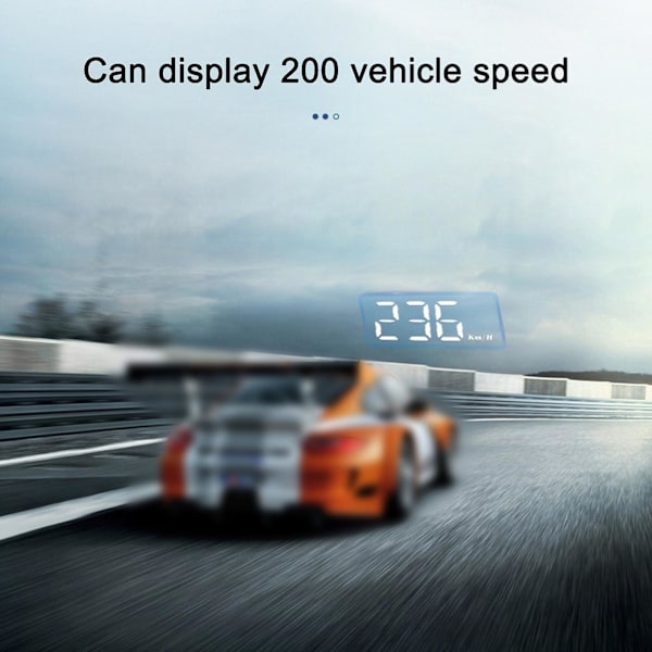 Head Up Display, Universal GPS-skärm för bil, Hastighetsmätare USB-gränssnitt, Hastighet, Körriktning, Överhastighet, Rensa Felkod, för alla fordon