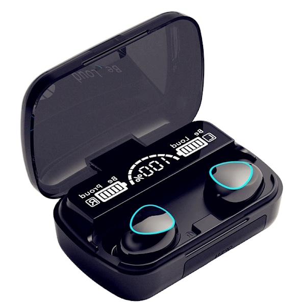 In-ear hörlurar alla Samsung Android Iphone trådlösa hörlurar Svart Black Black