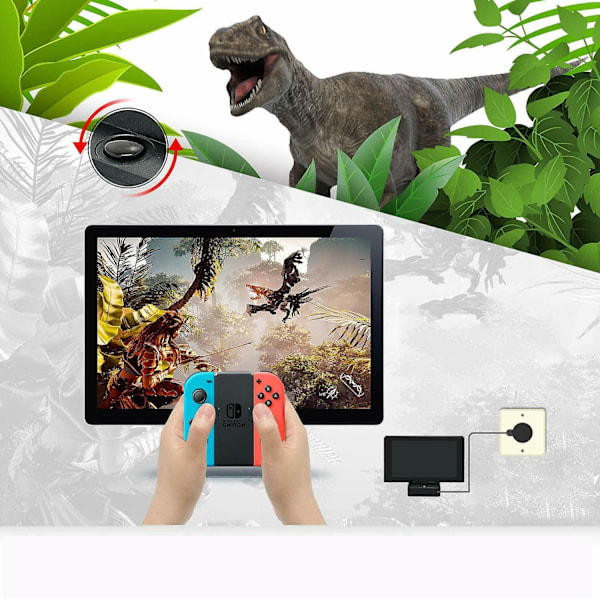 Nintendo Switch Laddningsstation Docka 4k Hdmi Tv Adapter