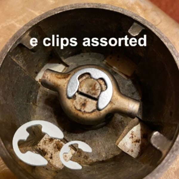 120 stk. E-clips C-clips sæt M1.5 - M10mm