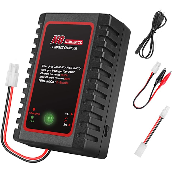 Nimh oplader til Nimh/NiCD batteri (2-8s), intelligent oplader til
