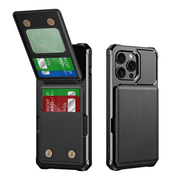 iPhone 14 Pro Wallet Case - Slankt etui med kortopbevaring (YH)