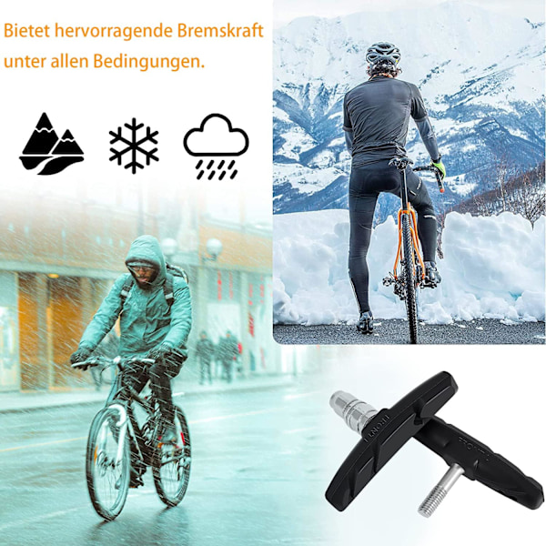 4x polkupyörän jarrupalat Jarrukengät Jarrupalat V-Jarru Shimano Sram Tektro 70mm
