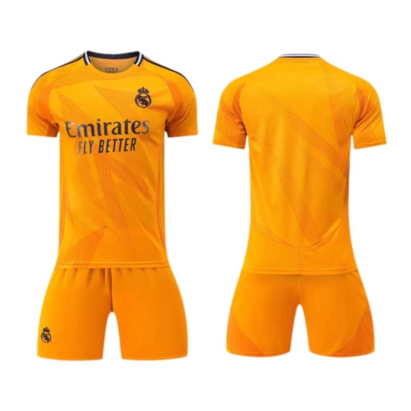 24-25 Real Madrid Jersey 5 Bellingham 9 Mbappe Barn Jersey - Fotballdrakt - Nr. 9 med sokker + Beskyttelsesutstyr L(175-180cm)