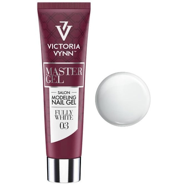 Akryyligeeli - Master gel - Täysin valkoinen 60g 03 - Victoria Vynn White White