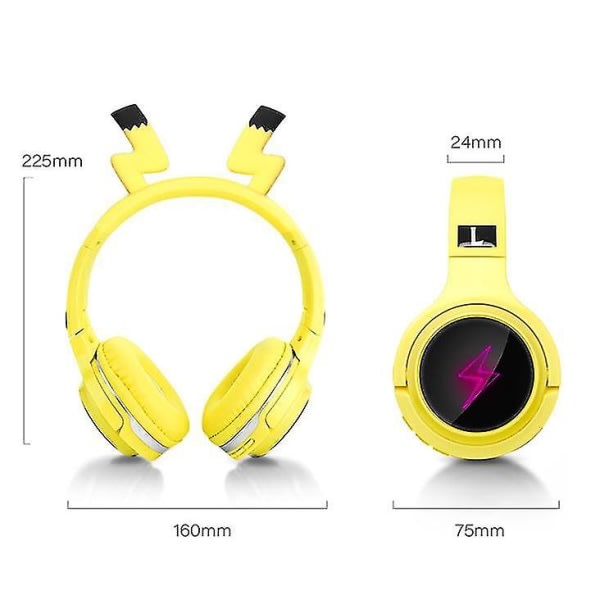 Trådlöst Bluetooth headset för barn gul