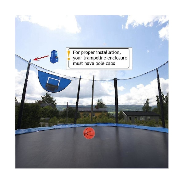 Trampolin basketbollkorg med mini basketboll Lätt att installera basketbollkorg trampolin för säker dunk