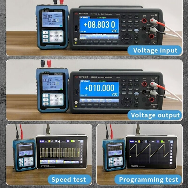 Bärbar Handhållen 0-10V 4-20mA Justerbar Strömspänningssimulator Signalgenerator Källor Kalibrator Sändare med 2,4 tums LCD-skärm【HY】