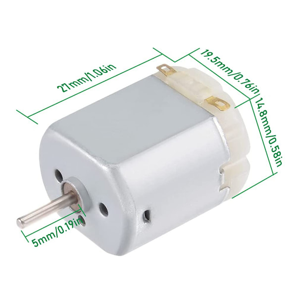 6-pack Mini Elektriska Motorer DC 3V-6V - 15000 RPM Mikromotorer för Vetenskapliga Experiment, DIY-leksaker