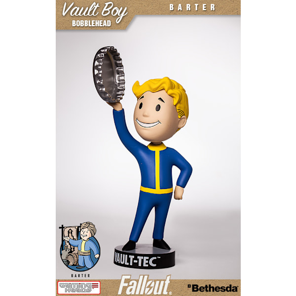Fallout Vault Boy Bobble Head PVC Actionfigur Samleobjekt Modell Leke Brinquedos 7 Stiler G Barter