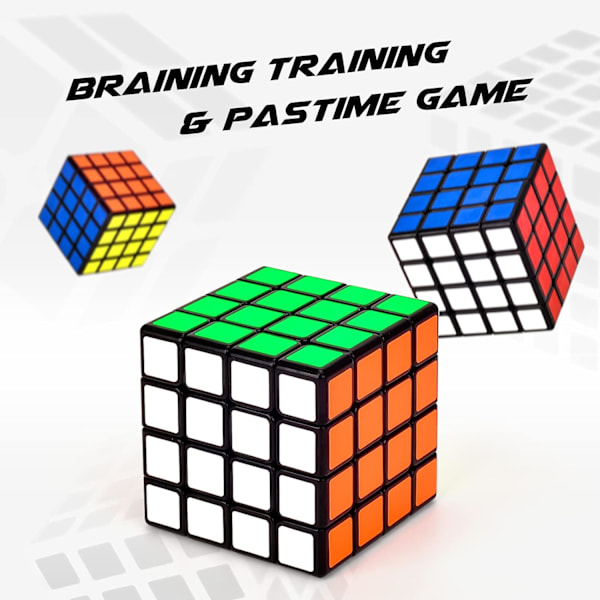 4x4 Speed ​​Cube, 4x4x4 Magic Cube, Glatt og lett spinnhastighet
