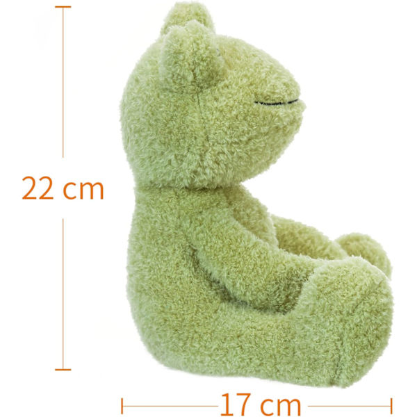 Plush Leksak Groda i Sammet Mjuk Gosig Perfekt för Barn (Grön Groda, 8,5 Tum)