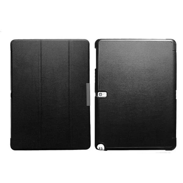 (Svart) for Samsung Note 10.1 2014 edition Leather Case -{hw}