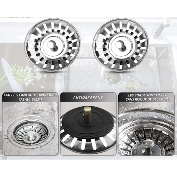 Vaskprop i rustfrit stål 79 mm universal