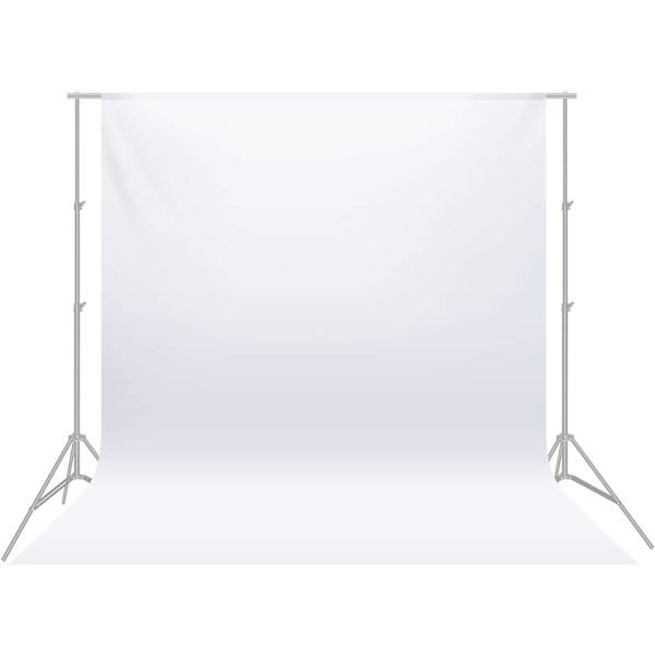 1.8x2.8m Photo Studio Backdrop 100% Pure Muslin Foldable for Photography Video and TV White